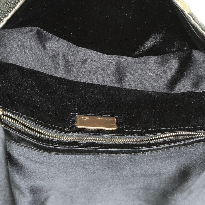 Borsa Fendi  Baguette in paillettes dorate - Detail D2