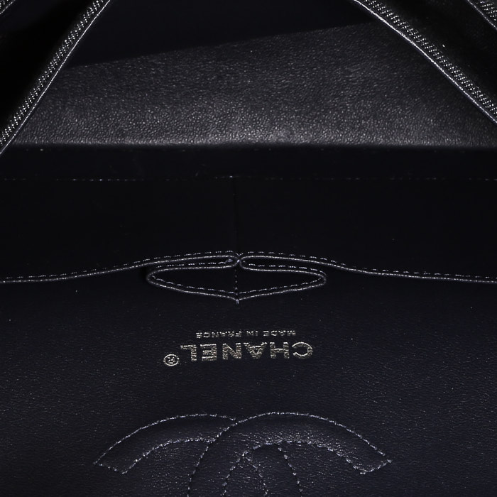 Borsa Chanel  Editions Limitées in tela denim blu - Detail D3