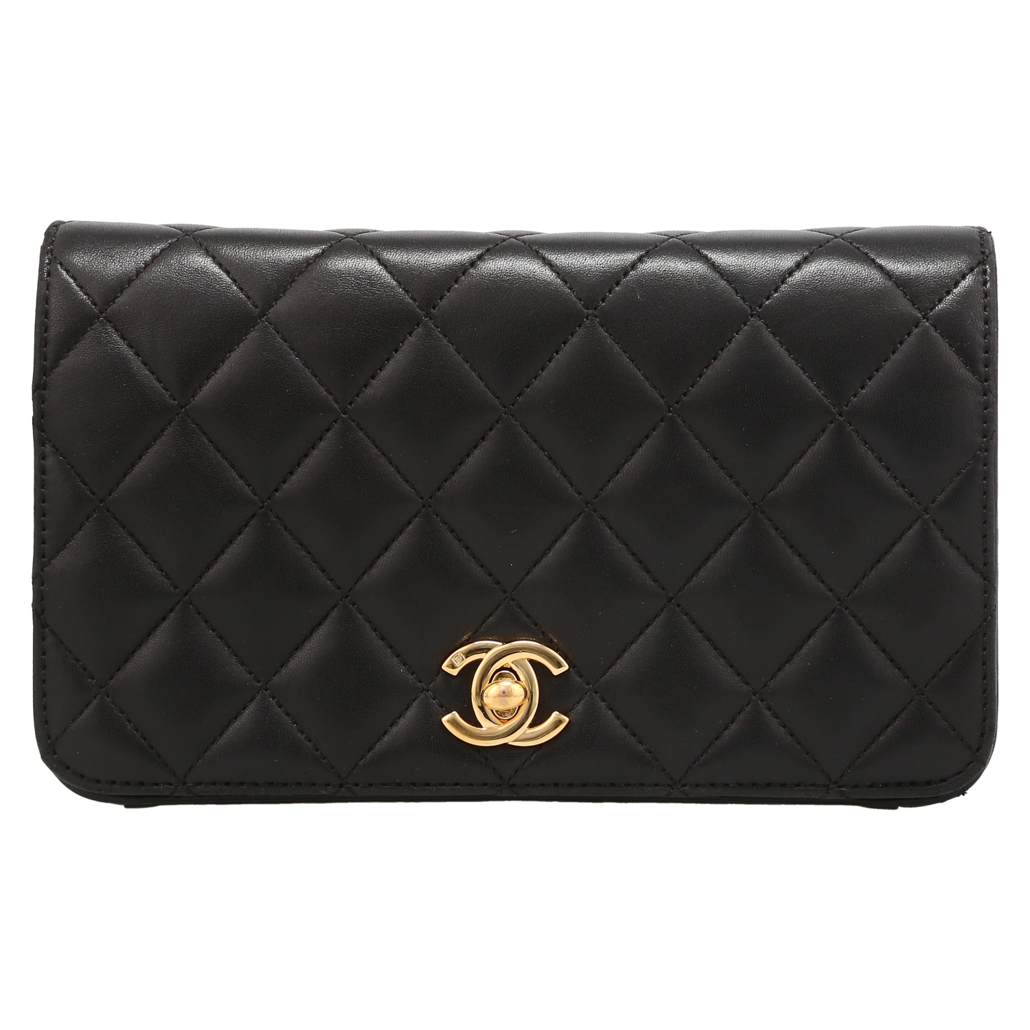 Chanel  Mademoiselle bag worn on the shoulder or carried in the hand  in black quilted leather - Detail D2