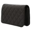 Chanel  Mademoiselle bag worn on the shoulder or carried in the hand  in black quilted leather - Detail D5 thumbnail