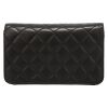 Chanel  Mademoiselle bag worn on the shoulder or carried in the hand  in black quilted leather - Detail D7 thumbnail