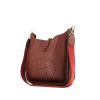 Hermès  Evelyne shoulder bag  in red H leather taurillon clémence - 00pp thumbnail