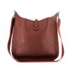 Hermès  Evelyne shoulder bag  in red H leather taurillon clémence - 360 thumbnail