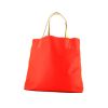 Shopping bag Hermès  Double Sens in pelle di vitello Sikkim rosa Jaipur, Gris Perle giallo Curry e gold - 00pp thumbnail