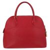 Hermès  Bolide 31 cm handbag  in red Ardenne leather - Detail D7 thumbnail