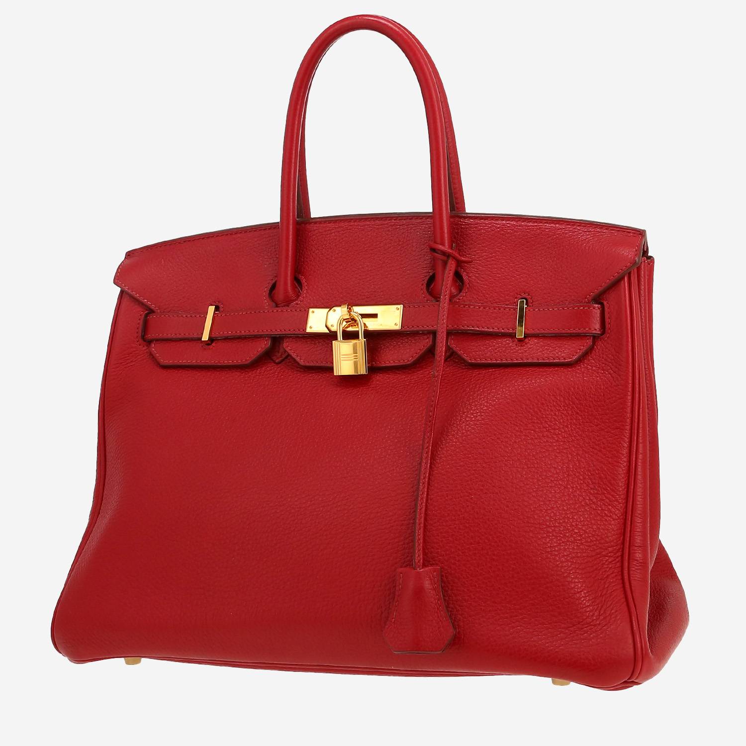 Hermès  Birkin 35 cm handbag  in red togo leather