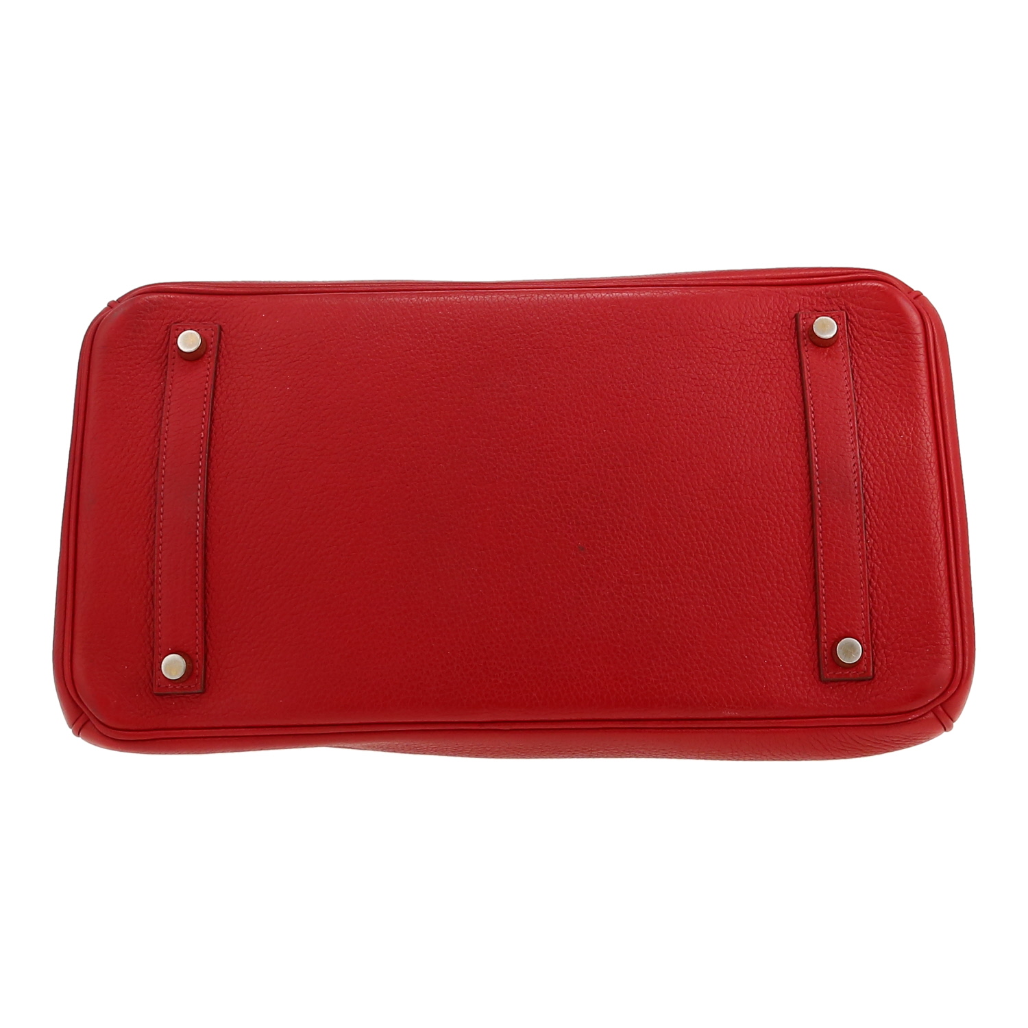 Hermès  Birkin 35 cm handbag  in red togo leather - Detail D1