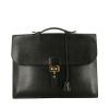 Hermès  Sac à dépêches briefcase  in black leather taurillon clémence - 360 thumbnail