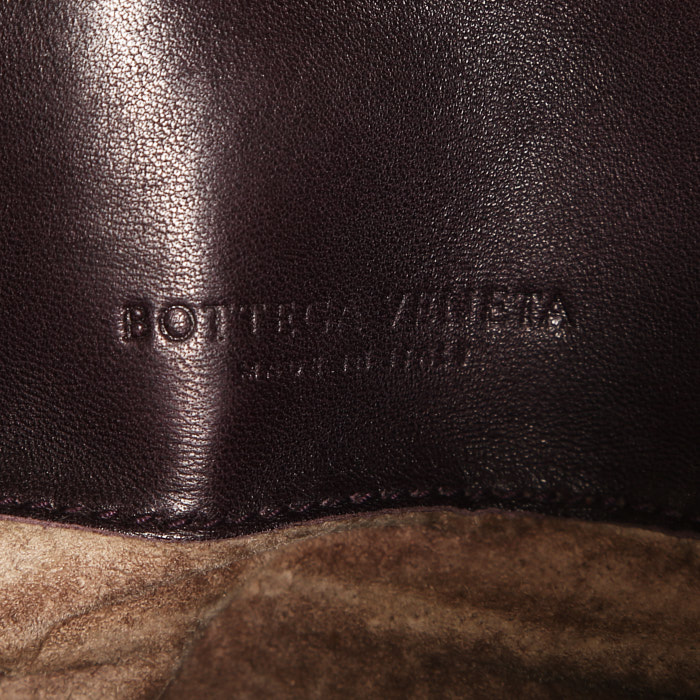 Borsa Bottega Veneta Roma in pelle intrecciata plum - Detail D3