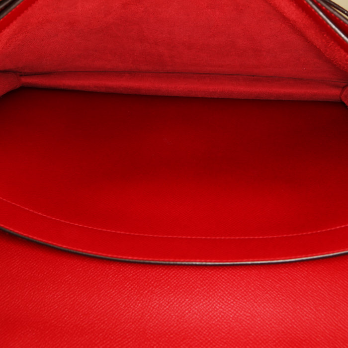 Hermès Kelly Dépêches briefcase  in red epsom leather - Detail D2
