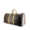 Louis Vuitton  Keepall 60 travel bag  in brown monogram canvas  and natural leather - 00pp thumbnail