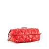 Valentino Garavani  Rockstud Spike shoulder bag  in red quilted leather - Detail D5 thumbnail