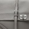 Bolso de mano Prada  en cuero gris - Detail D1 thumbnail