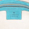 Borsa ventiquattrore Gucci  in tela "sûpreme GG" beige e pelle blu - Detail D4 thumbnail