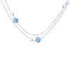 Fred Pain de Sucre long necklace in white gold, topaz and diamonds - 00pp thumbnail