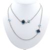 Fred Pain de Sucre long necklace in white gold, topaz and diamonds - 360 thumbnail