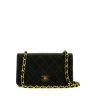 Chanel  Mademoiselle bag worn on the shoulder or carried in the hand  in black quilted leather - 360 thumbnail