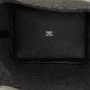 Hermès  Picotin handbag  in grey felt  and black Swift leather - Detail D2 thumbnail
