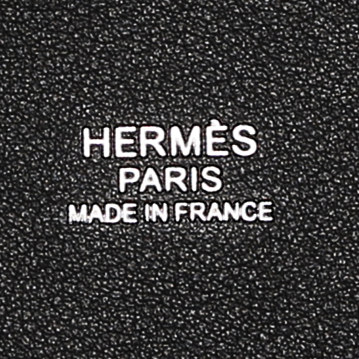 Bolso de mano Hermès  Picotin en fieltro gris y cuero swift negro - Detail D3