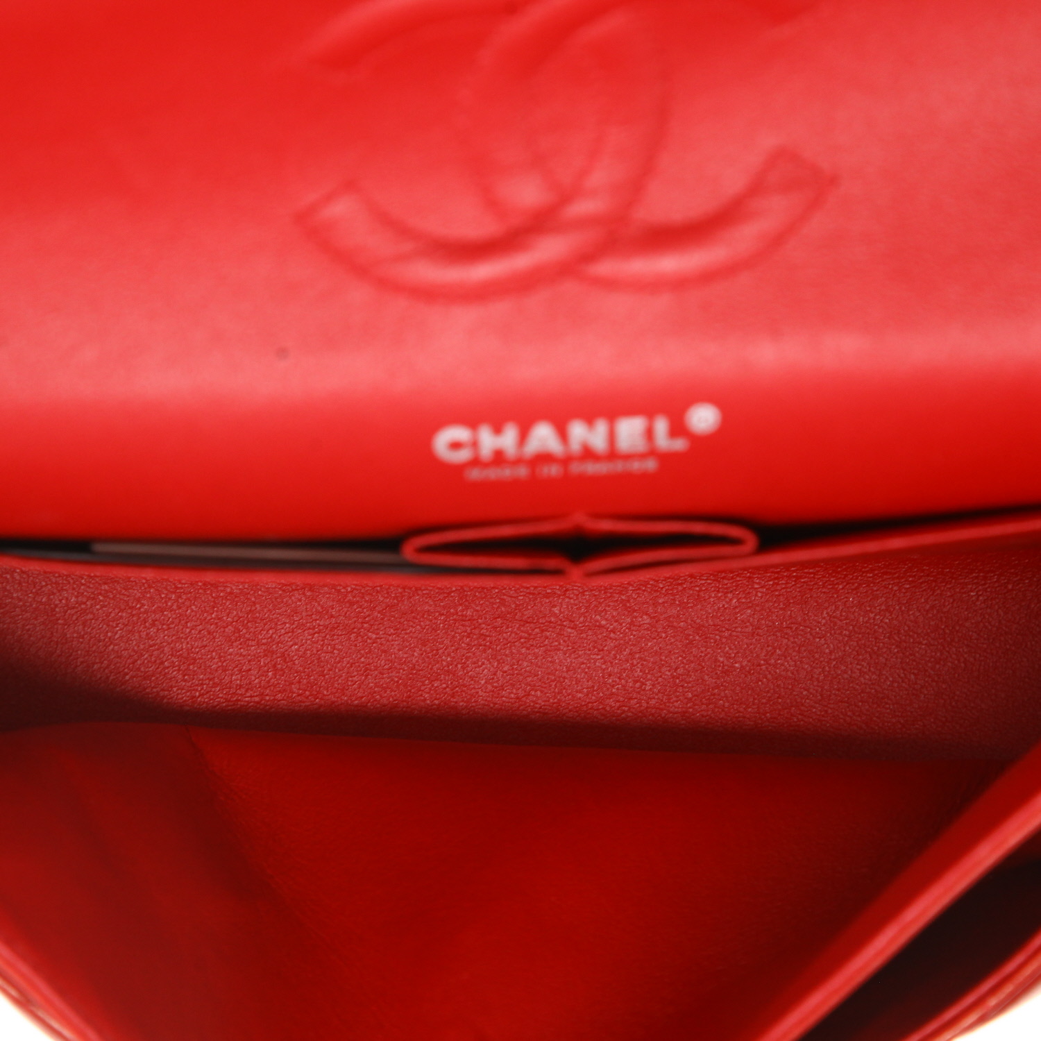 Sac à main Chanel  Timeless Classic en cuir matelassé rouge - Detail D3