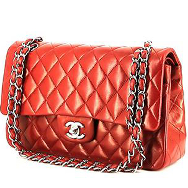 Borsa Chanel  Timeless Classic in pelle trapuntata rossa