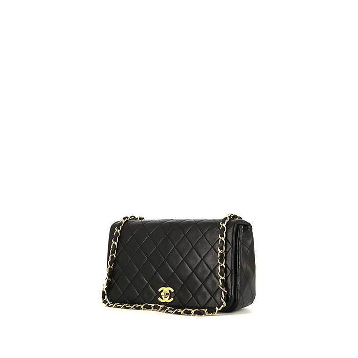 Chanel  Mademoiselle shoulder bag  in black quilted leather - 00pp