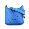 Bolso de mano Hermès  Evelyne en cuero taurillon clémence Bleu Hydra - 360 thumbnail