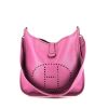 Hermès  Evelyne large model  shoulder bag  in pink epsom leather - 360 thumbnail