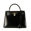 Bolso de mano Hermès  Kelly 28 cm en cuero box negro - 360 thumbnail