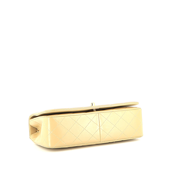 Bolso bandolera Chanel  Mademoiselle en cuero acolchado beige - Detail D4