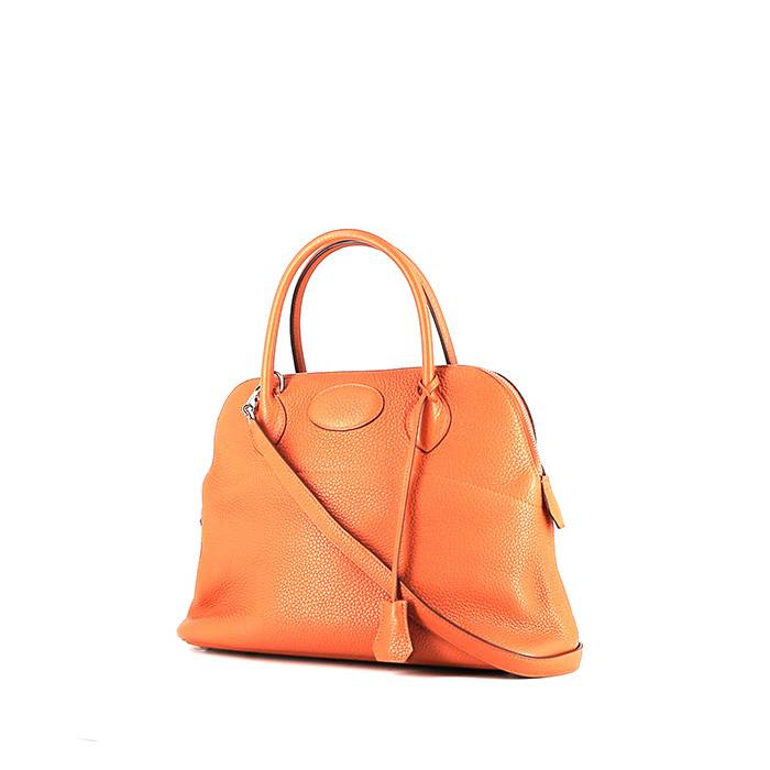 Hermès  Bolide 31 cm handbag  in orange leather taurillon clémence - 00pp