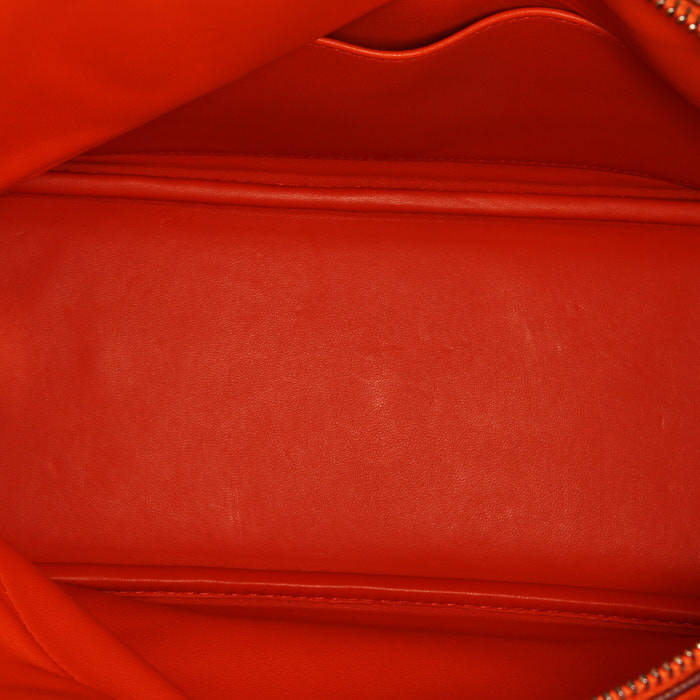 Bolso de mano Hermès  Bolide 31 cm en cuero taurillon clémence naranja - Detail D3