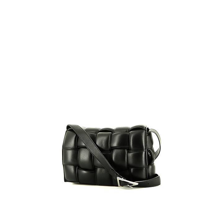 Pre-owned Bottega Veneta Nodini Leather Crossbody Bag In Beige