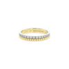 Boucheron Quatre small model ring in yellow gold, white gold and diamonds - 00pp thumbnail