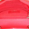 Chanel Mini Timeless handbag  in red chevron quilted leather - Detail D2 thumbnail