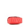Chanel Mini Timeless handbag  in red chevron quilted leather - Detail D4 thumbnail