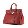 Bolso de mano Hermès  Birkin 35 cm en cuero togo rojo H - 00pp thumbnail