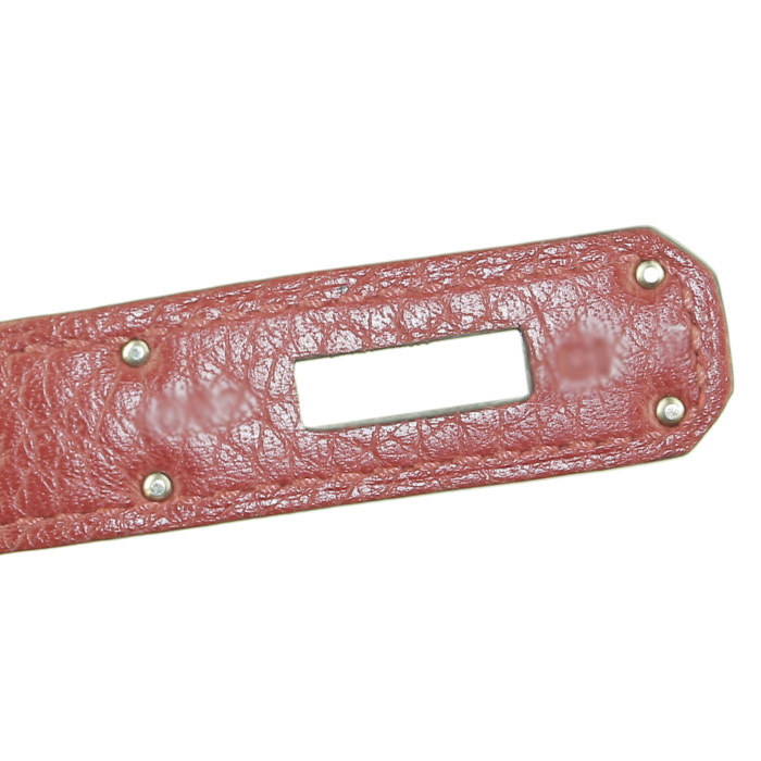 Hermès  Birkin 35 cm handbag  in red H togo leather - Detail D4