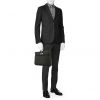 Hermès Sac à dépêches briefcase  in black togo leather - Detail D1 thumbnail