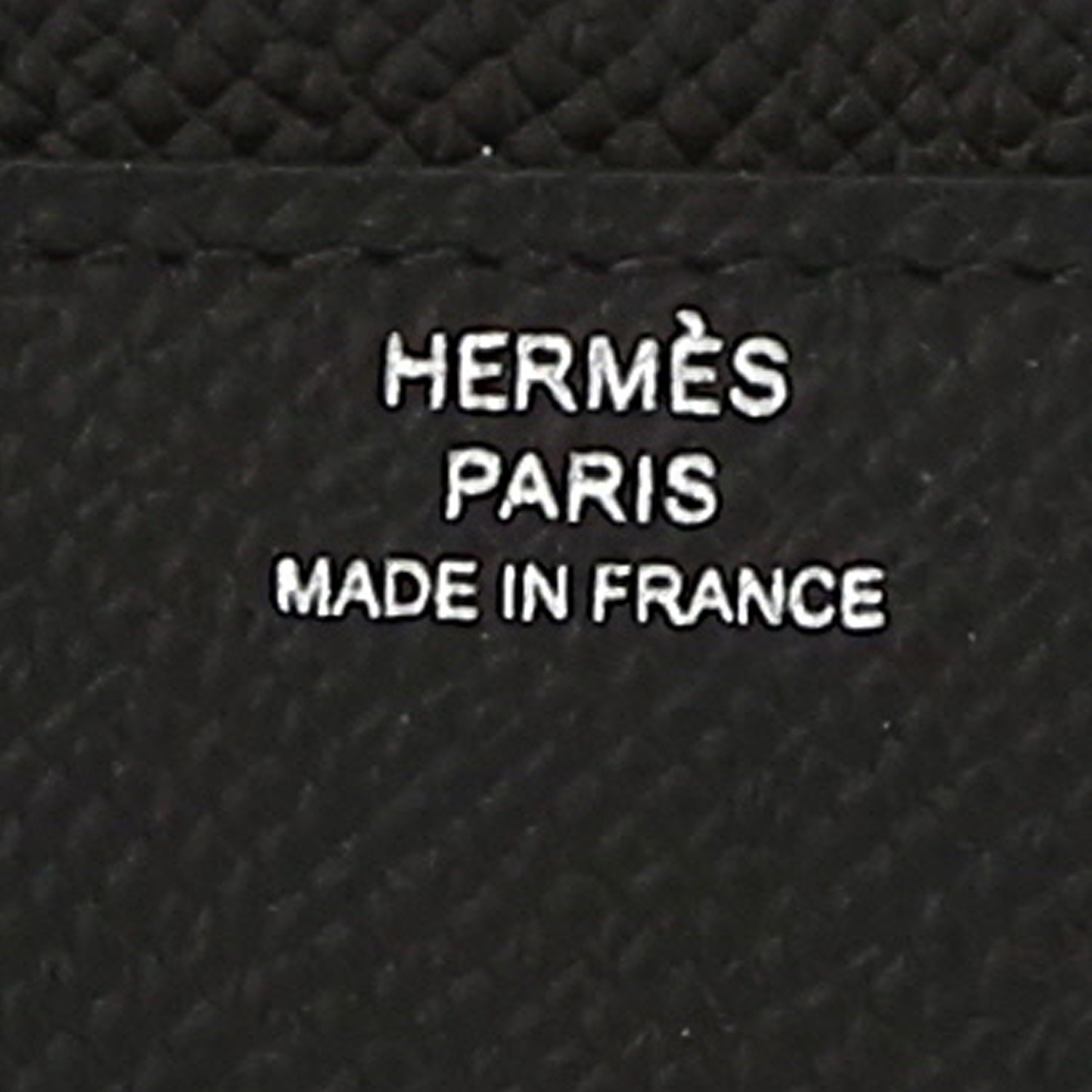Sac bandoulière Hermès  Constance Long To Go en cuir epsom noir - Detail D9