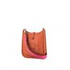 Borsa a tracolla Hermès  Mini Evelyne in pelle togo rosso mattone - 00pp thumbnail