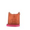 Hermès  Mini Evelyne shoulder bag  in brick red togo leather - 360 thumbnail