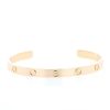 Open Cartier Love ouvert bracelet in pink gold, size 19 - 360 thumbnail
