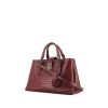 Bottega Veneta  Roma handbag  in burgundy intrecciato leather - 00pp thumbnail