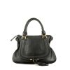 Chloé Marcie handbag  in dark blue grained leather - 360 thumbnail
