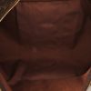 Borsa da viaggio Louis Vuitton  Keepall 60 in tela monogram marrone e pelle naturale - Detail D3 thumbnail