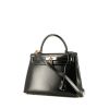 Hermès Kelly 28 cm handbag  in black box leather - 00pp thumbnail