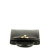 Hermès Kelly 28 cm handbag  in black box leather - 360 Front thumbnail