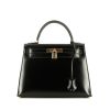 Bolso de mano Hermès Kelly 28 cm en cuero box negro - 360 thumbnail