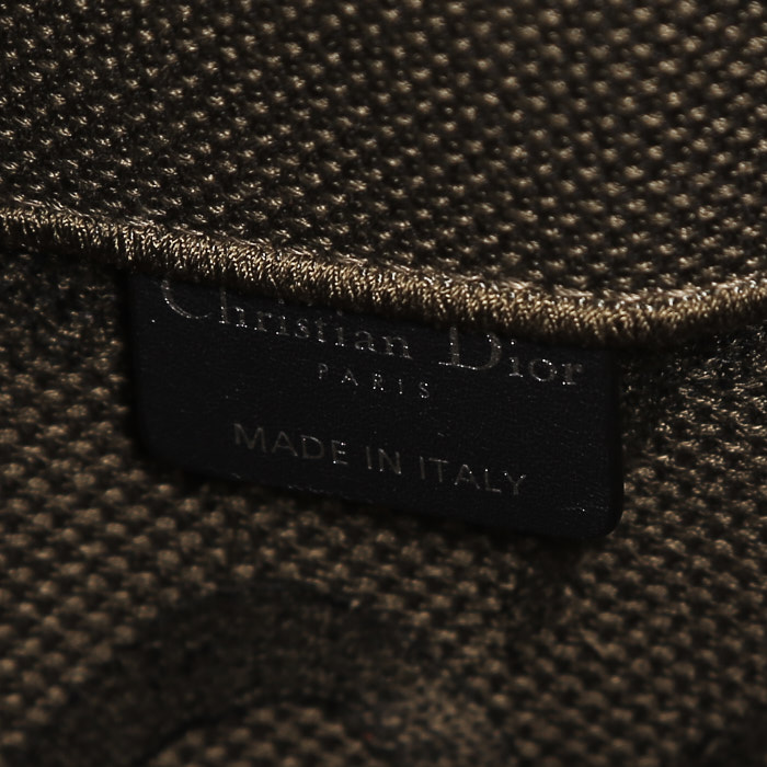 Dior Diorcamp shoulder bag in khaki canvas - Detail D3
